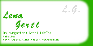 lena gertl business card
